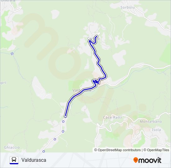 VALDURASCA bus Line Map