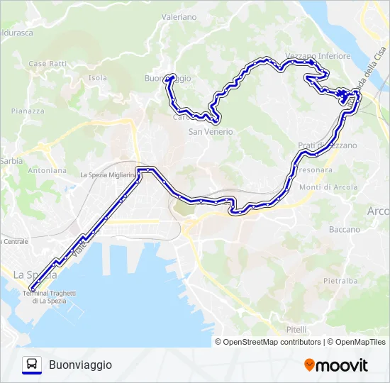 BUONVIAGGIO Bus Line Map