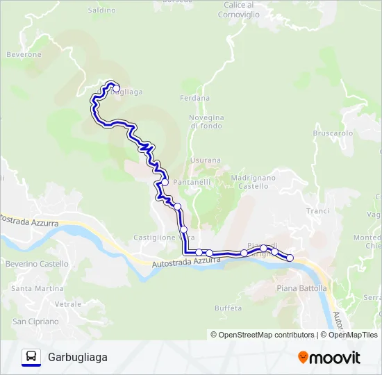 GARBUGLIAGA Bus Line Map