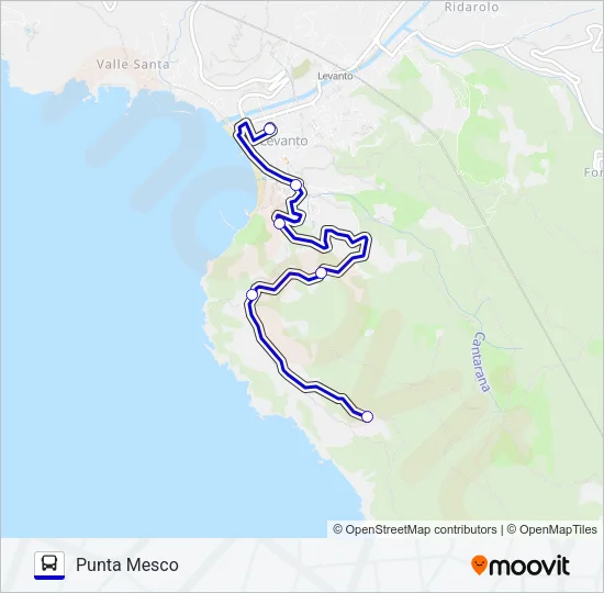 PUNTA MESCO Bus Line Map