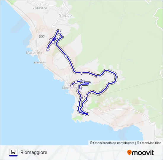 RIOMAGGIORE Bus Line Map