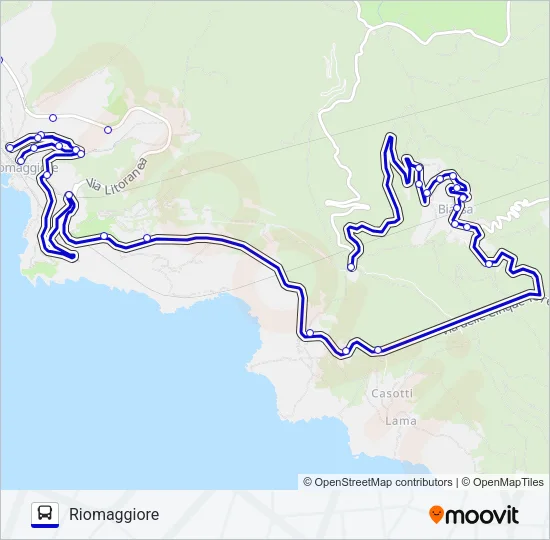 RIOMAGGIORE Bus Line Map