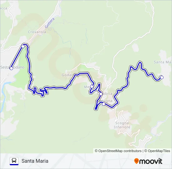 SANTA MARIA Bus Line Map