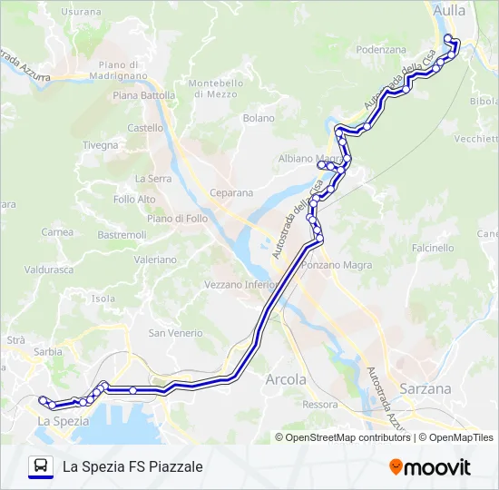 LA SPEZIA FS Bus Line Map