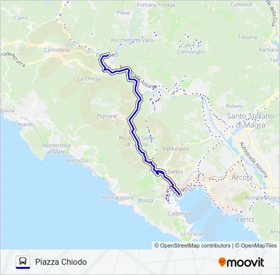 PIAZZA CHIODO Bus Line Map