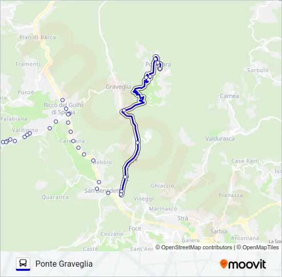 PONTE GRAVEGLIA Bus Line Map