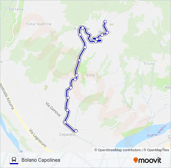 BOLANO CAPOLINEA Bus Line Map