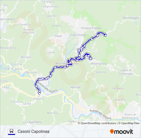 CASONI CAPOLINEA bus Line Map