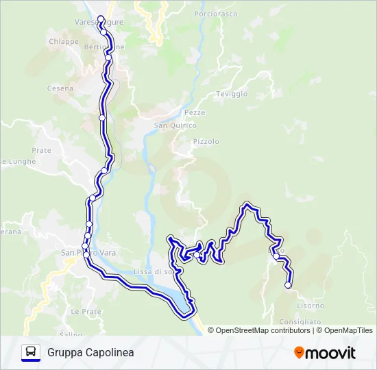 GRUPPA CAPOLINEA Bus Line Map