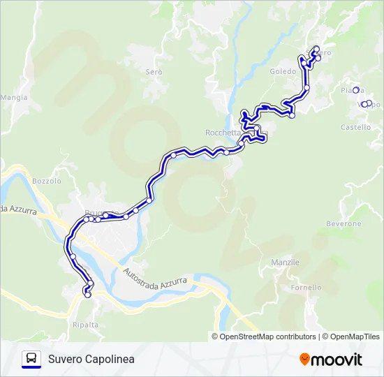SUVERO CAPOLINEA Bus Line Map