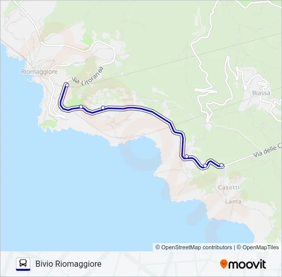 BIVIO RIOMAGGIORE Bus Line Map