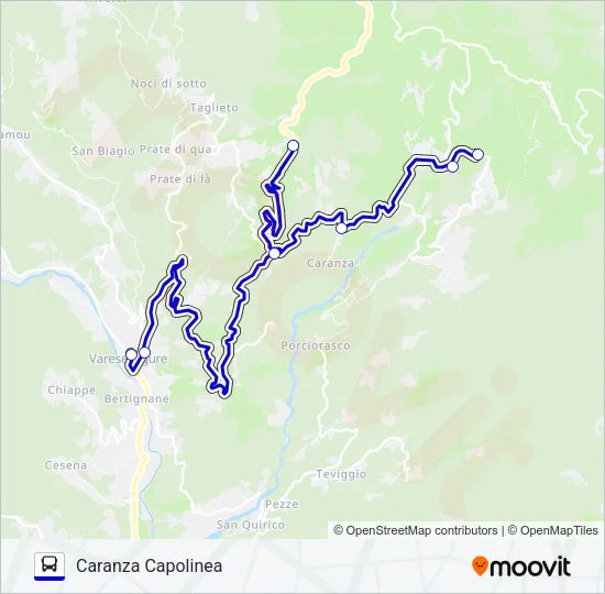 CARANZA CAPOLINEA Bus Line Map