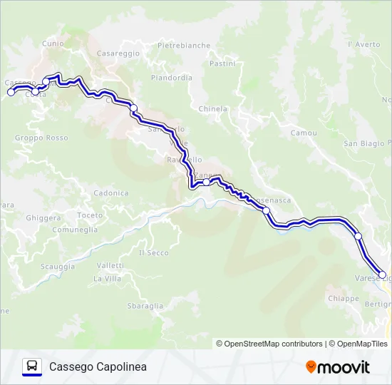 CASSEGO CAPOLINEA Bus Line Map