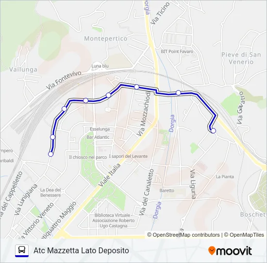 DEPOSITO MAZZETTA Bus Line Map