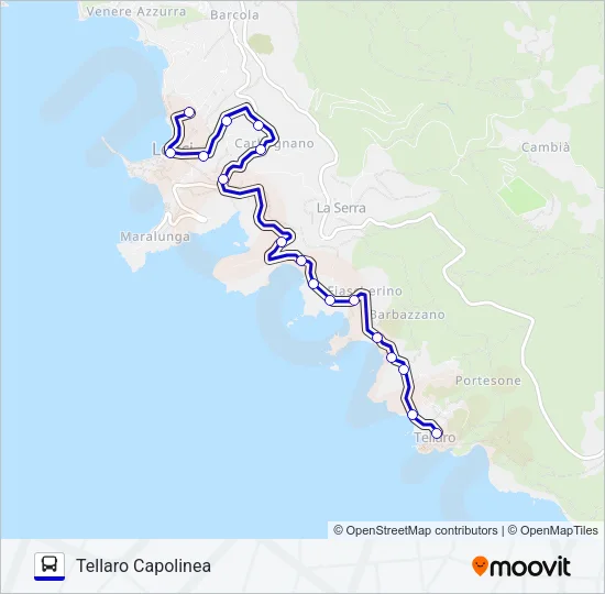 TELLARO CAPOLINEA Bus Line Map