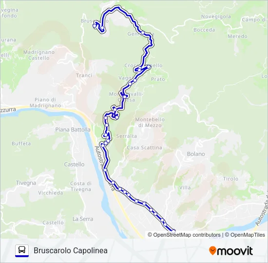 BRUSCAROLO CAPOLINEA Bus Line Map