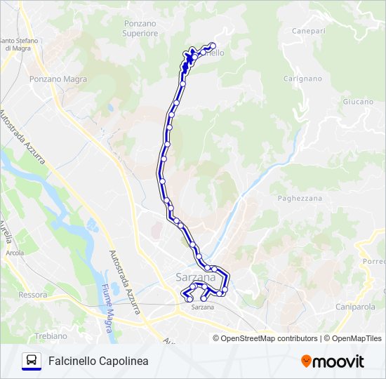 FALCINELLO CAPOLINEA bus Line Map