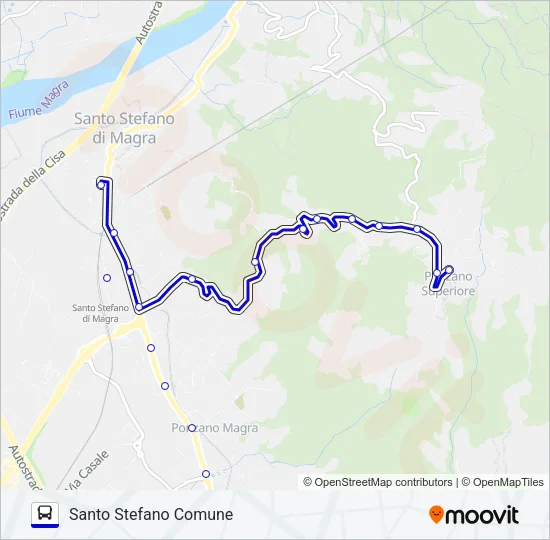 SANTO STEFANO COMUNE Bus Line Map