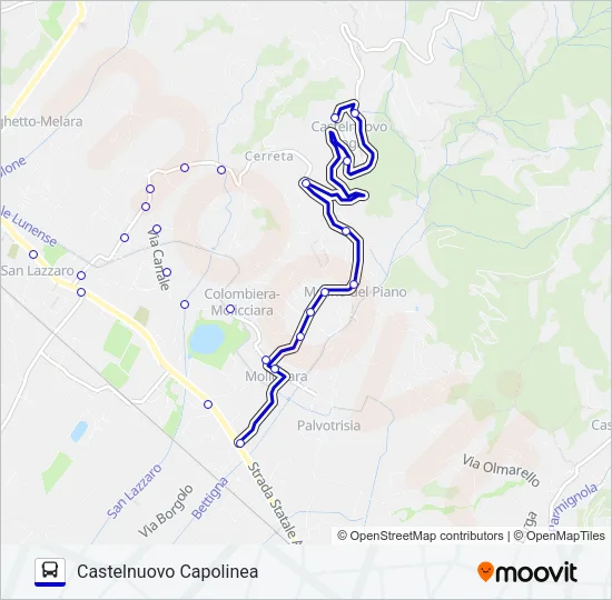 CASTELNUOVO CAPOLINEA Bus Line Map