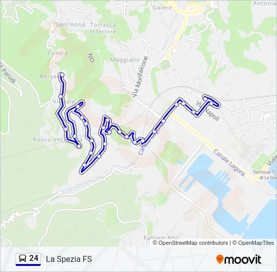 24 Bus Line Map