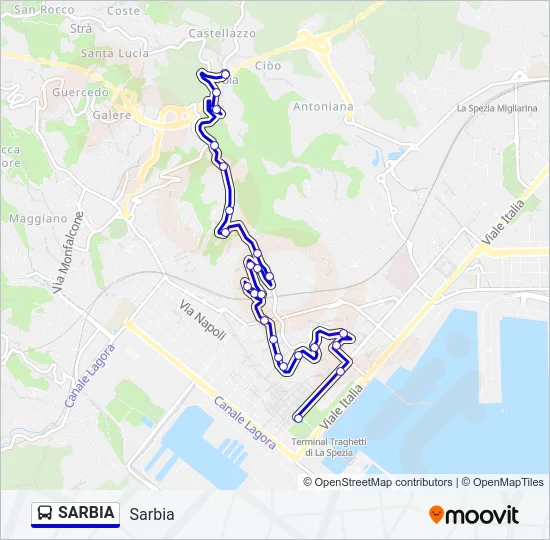 SARBIA Bus Line Map