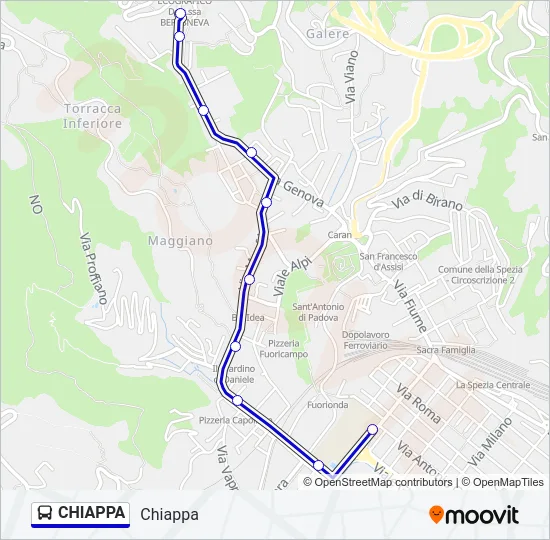 CHIAPPA Bus Line Map
