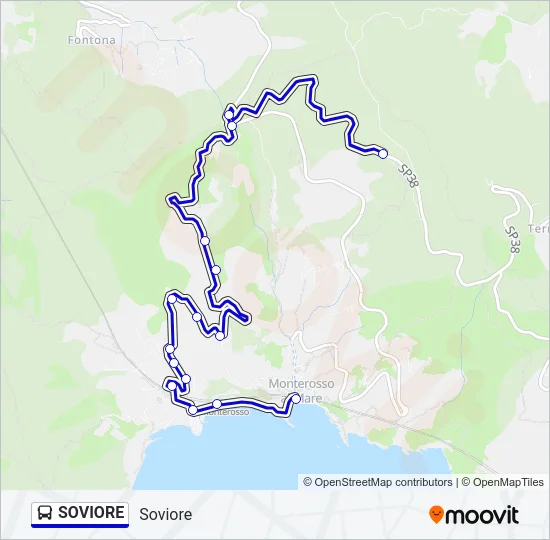 SOVIORE Bus Line Map
