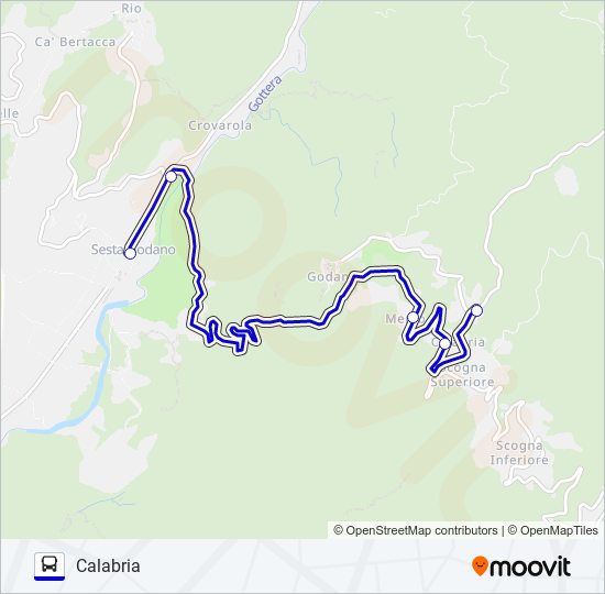 CALABRIA bus Line Map
