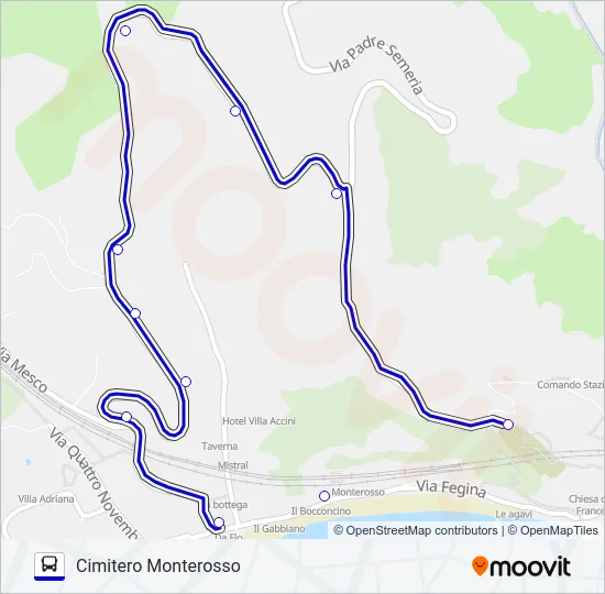 CIMITERO Bus Line Map