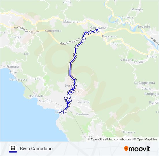CAPANNONE bus Line Map