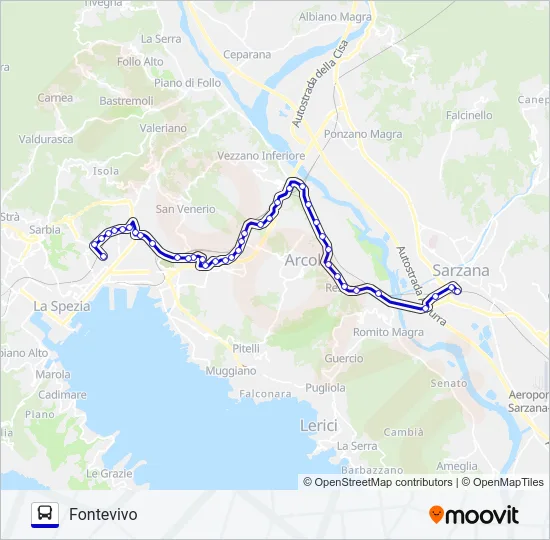 FONTEVIVO Bus Line Map