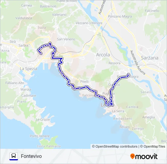 FONTEVIVO Bus Line Map