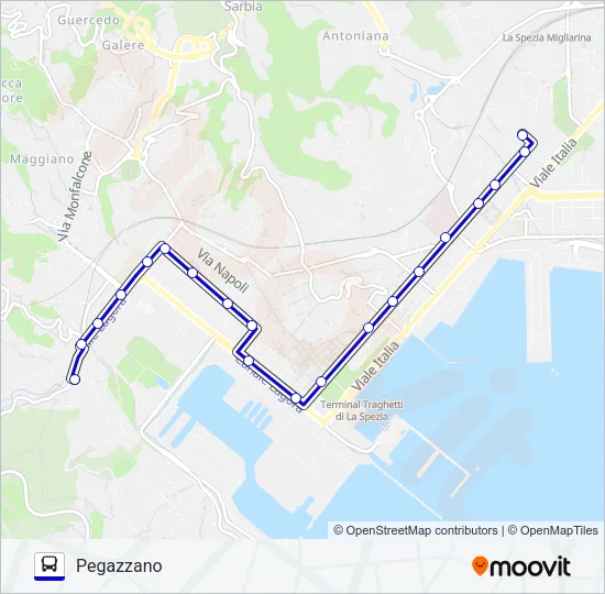PEGAZZANO Bus Line Map