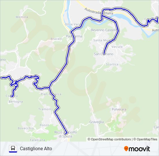 CASTIGLIONE bus Line Map