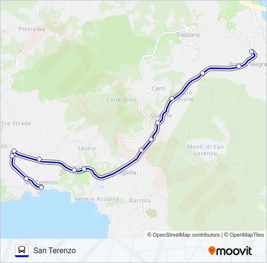 SAN TERENZO Bus Line Map