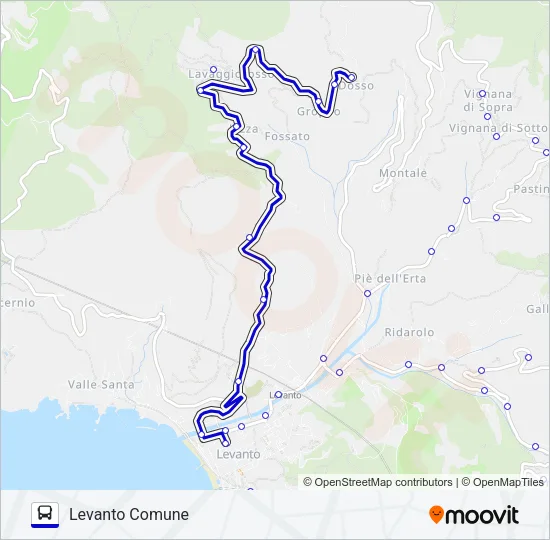 LEVANTO COMUNE Bus Line Map