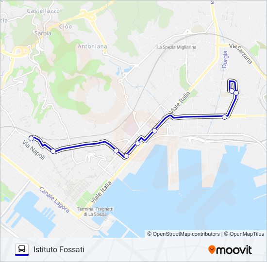 ISTITUTO FOSSATI bus Line Map