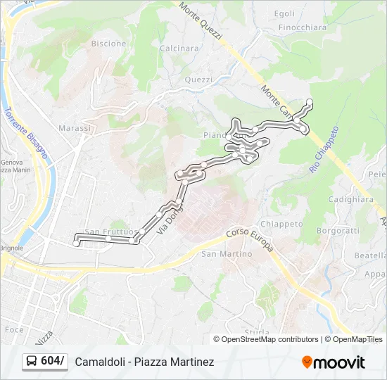 604/ Bus Line Map
