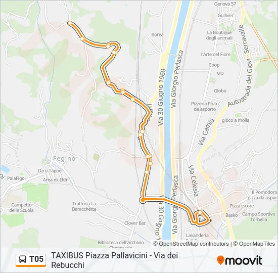 T05 Bus Line Map