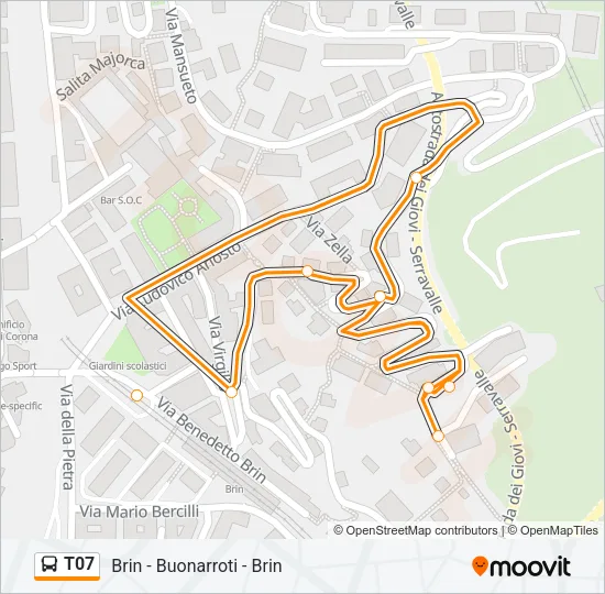 T07 Bus Line Map