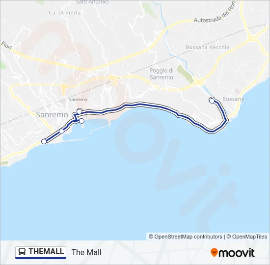 THEMALL Bus Line Map