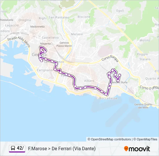 42/ Bus Line Map