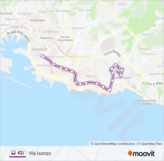 42/ Bus Line Map