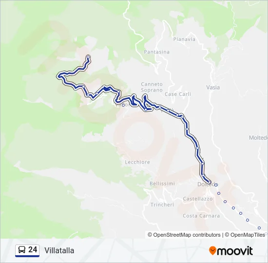 24 Bus Line Map