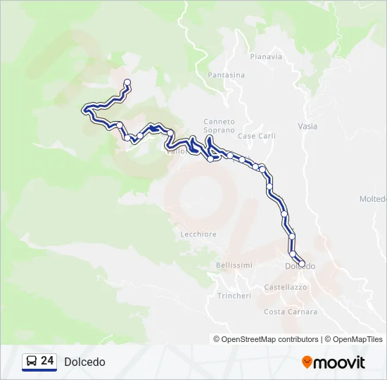 24 Bus Line Map