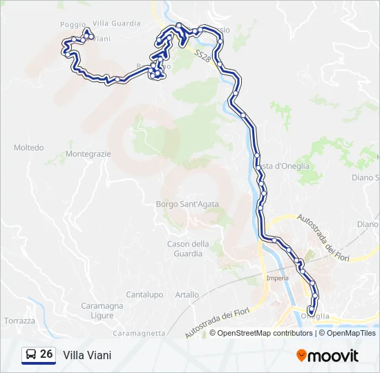 26 Bus Line Map