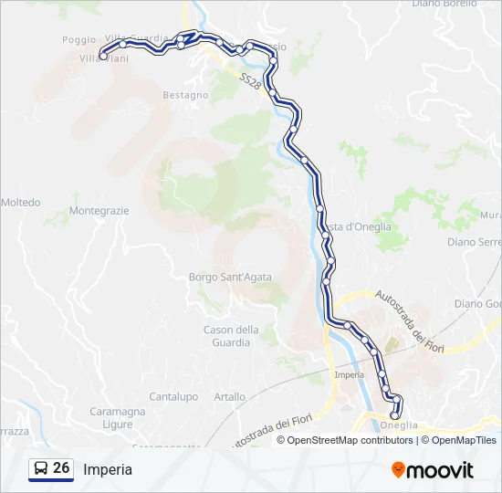 26 Bus Line Map