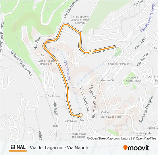 NAL Bus Line Map