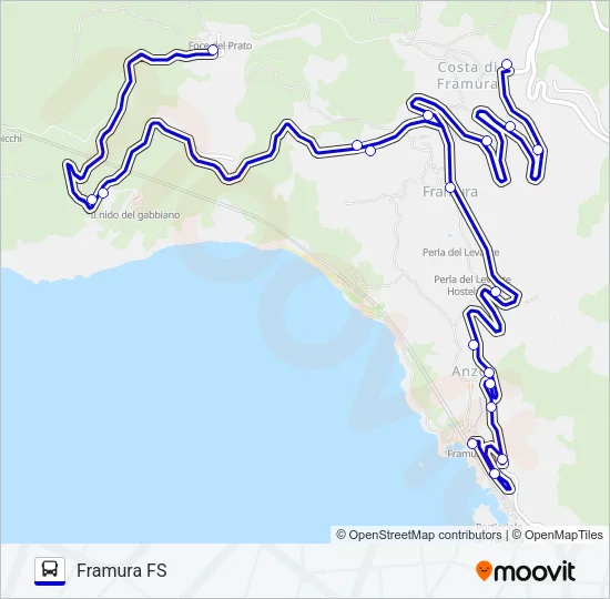 FRAMURA F.S Bus Line Map