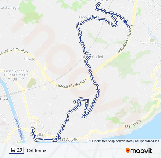 29 Bus Line Map